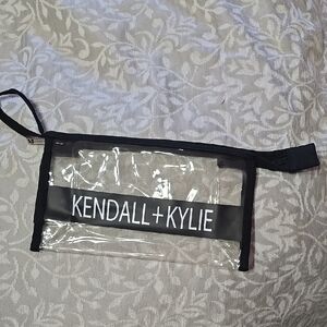 Kendall + Kylie Clear Black Trim Pouch